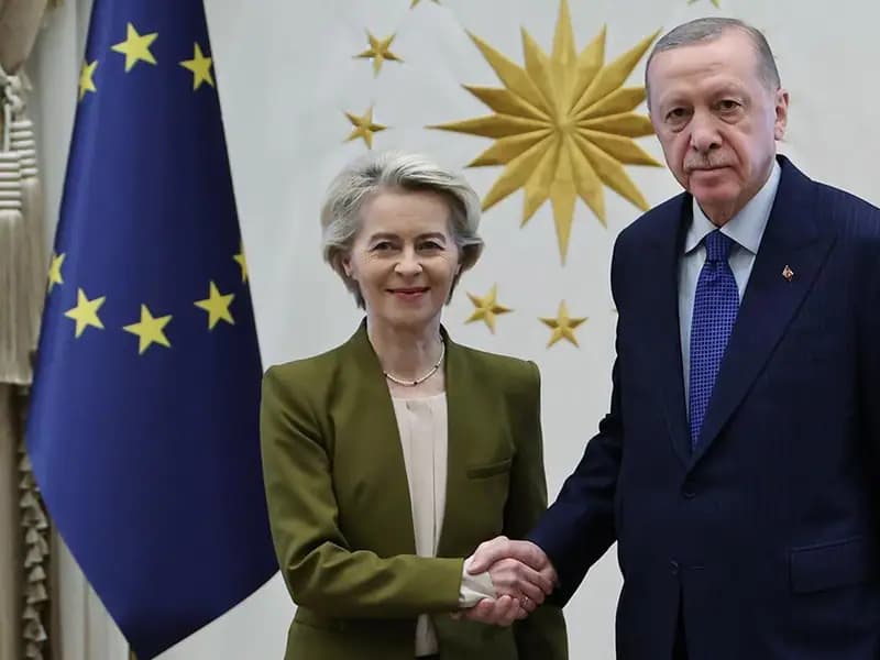 Cumhurbaşkanı Erdoğan, AB Komisyonu Başkanı von der Leyen ile görüştü