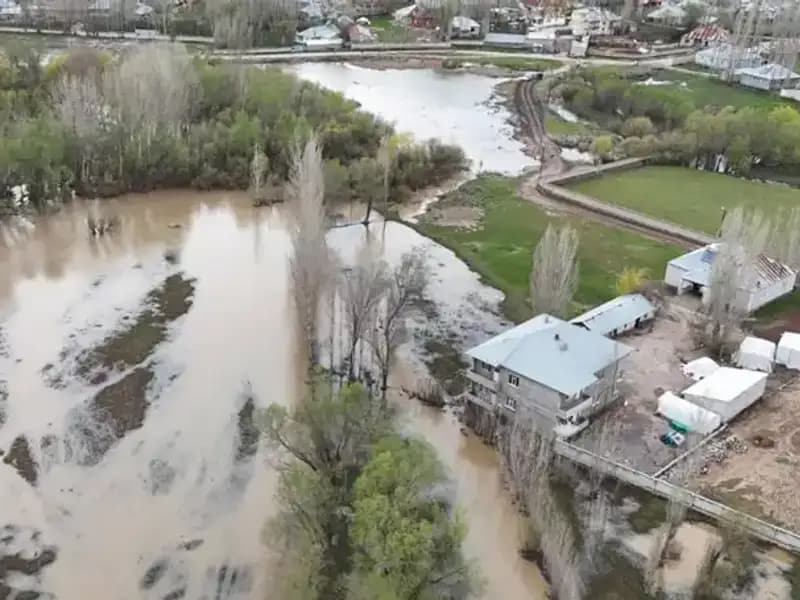 Ağrı'da Dere Taşması: Evler Su Altında Kaldı, Kahramanlar İş Başında