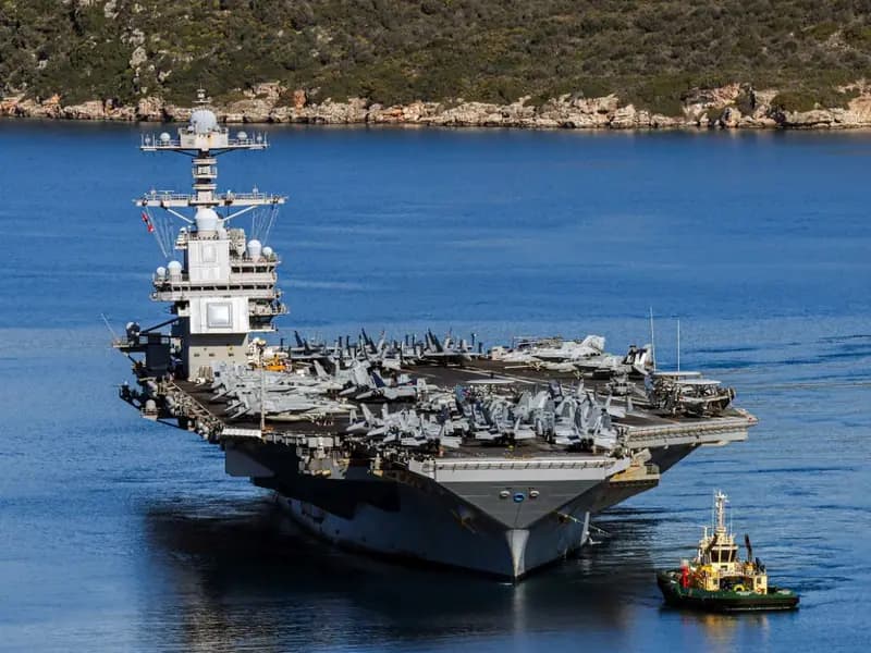USS Gerald R. Ford Girit'e Gidiyor: Yangın İncelemesi Yapılacak