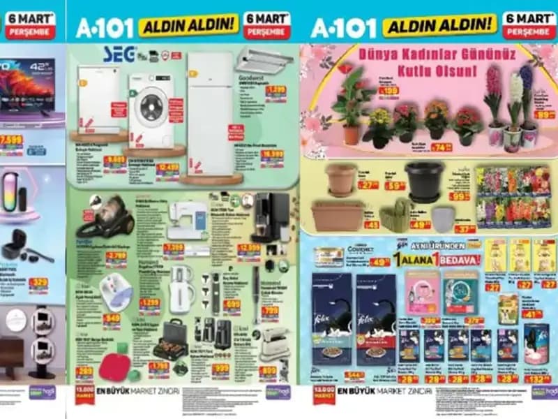 A101 Marketlerinde 6 Mart’tan İtibaren Göz Alıcı Aktüel Ürünler Sizi Bekliyor