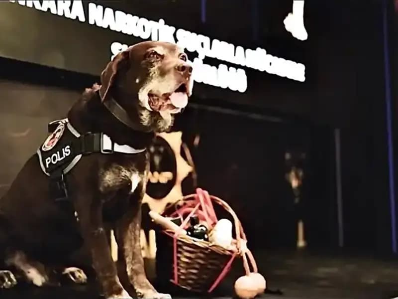 Ankara Emniyetinin Efsanevi Narkotik Köpeği 'Toma', Emeklilik Yaşına Geldi