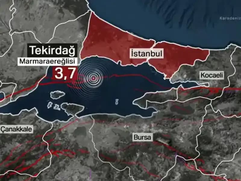 Marmara Denizi'nde Korkutan Deprem: 3,7 Büyüklüğünde Sarsıntı