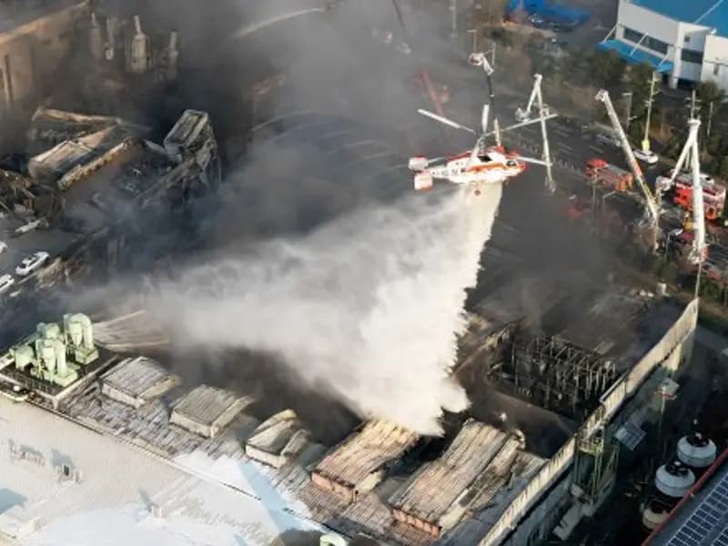 Güney Kore'de Fabrika Yangını: 10 Ölü, 59 Yaralı Açıklandı