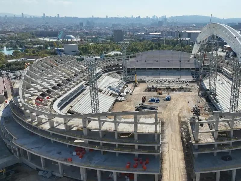 Ankara'nın Yeni Stadyumu İnşaatı Hızla İlerliyor
