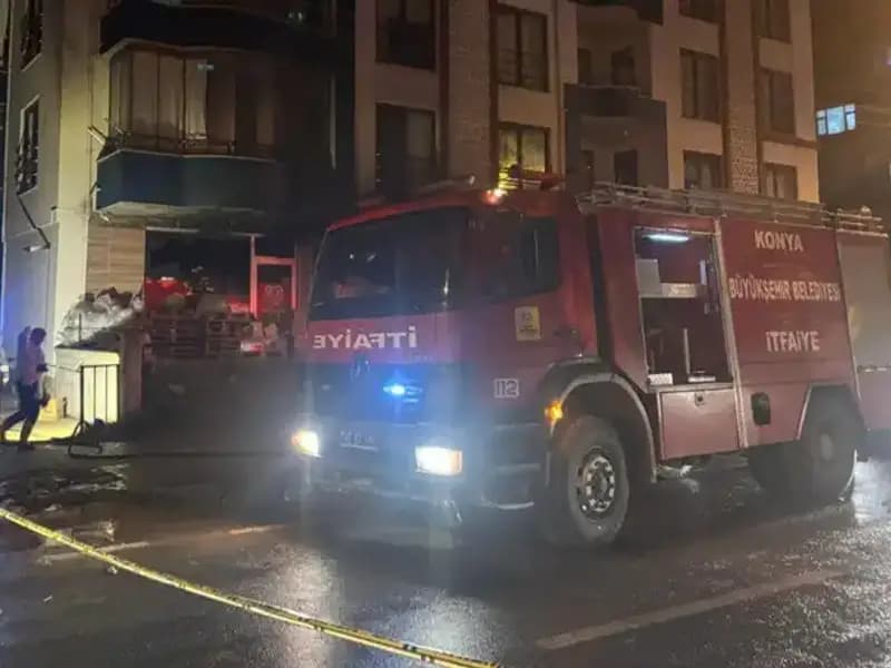 Marketteki Yangın: Bir Can Kaybı ve Mahallede Korku Dolu Anlar