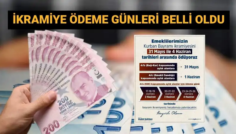 Emekli Bayram İkramiyeleri Ne Zaman Hesaplara Yatacak?
