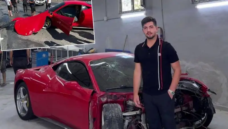 Milyonlarca Dolar Değerinde Ferrari Hurdaya Döndü: Sahibi Şokta