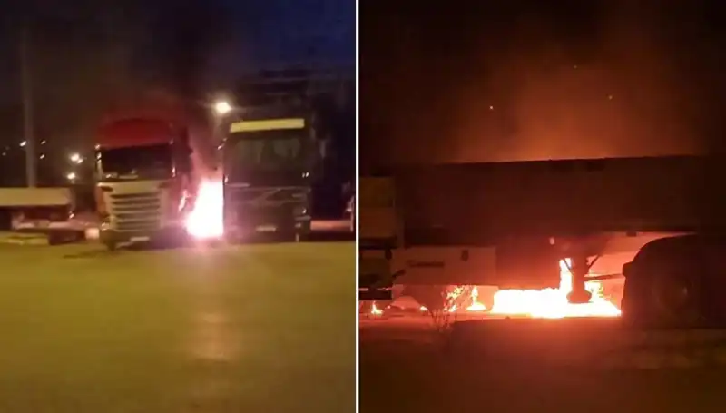 Park Halindeki Tırları Alev Alev Yakan Gizemli Olayın Ardındaki Sır Nedir?